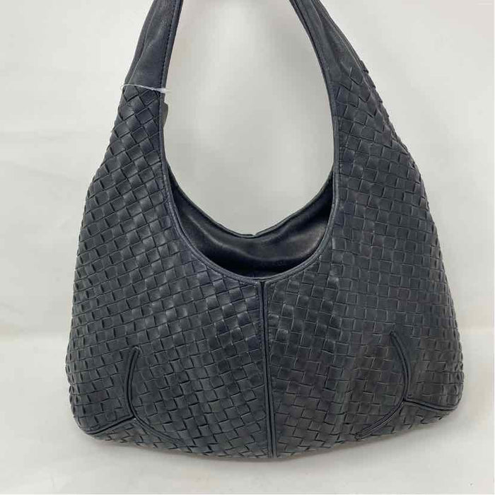 Pre-Owned Bottega Veneta Black Leather Designer Handbag