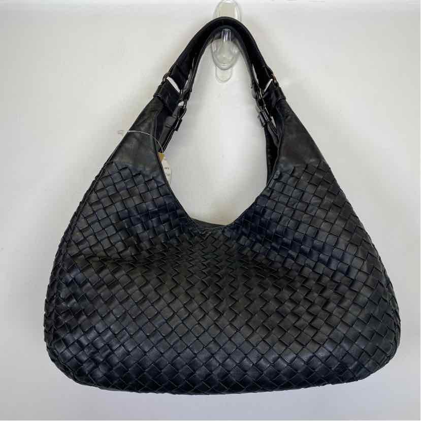 Pre-Owned Bottega Veneta Black Leather Designer Handbag