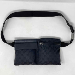 Pre-Owned Gucci Black Canvas Designer Handbag