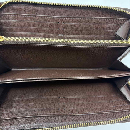 Pre-Owned Louis Vuitton Damier Eben Canvas Designer Wallet