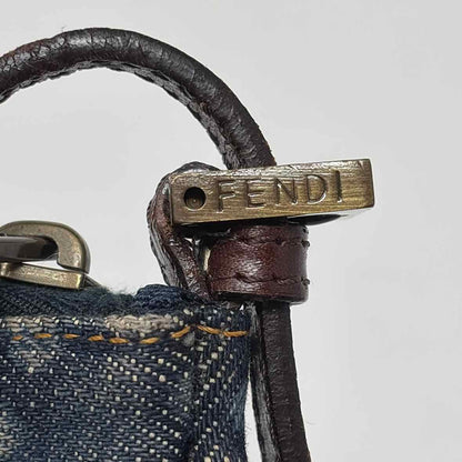Pre-Owned Fendi Denim Denim Designer Handbag