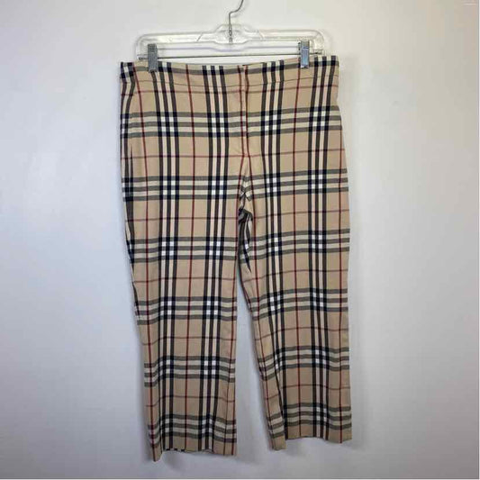 Pre-Owned Burberry Plaid Knit Women Size 12/L Designer Clothes