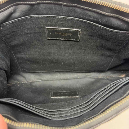 Pre-Owned Saint Laurent Black Leather Designer Handbag