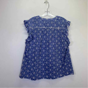 Pre-Owned Size XL Sundance Blue Floral Top