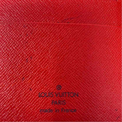 Pre-Owned Louis Vuitton Red Leather Designer Wallet