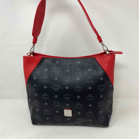 Pre-Owned MCM Black Leather Designer Handbag