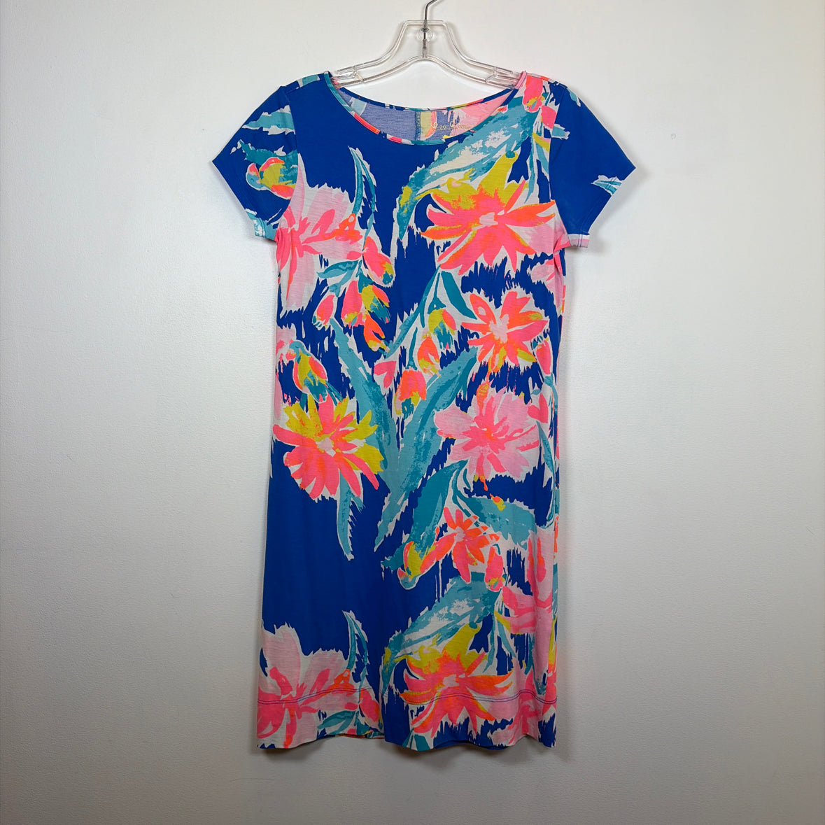 Pre-Owned Size XS Lilly Pulitzer Blue Multi Casual Dress