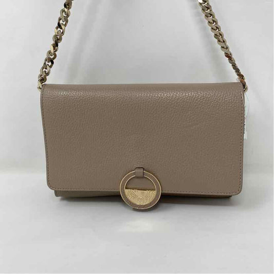 Pre-Owned Versace Collection Taupe Leather Handbag