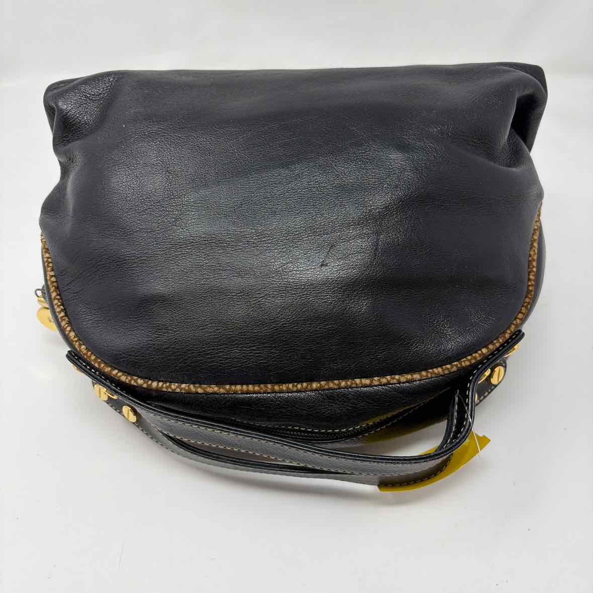 Pre-Owned Bourbonese Black Leather Handbag