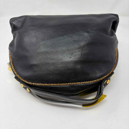 Pre-Owned Bourbonese Black Leather Handbag