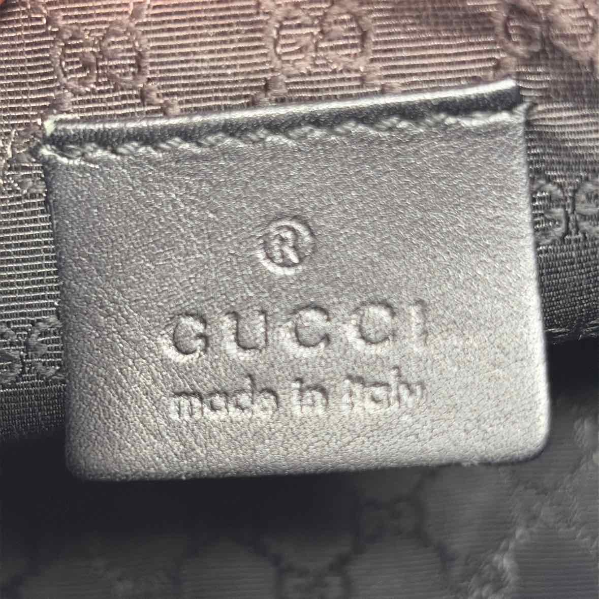 Pre-Owned Gucci Black Denim Designer Handbag