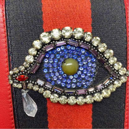 Pre-Owned Gucci Red Leather Designer Handbag