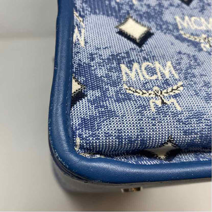 Pre-Owned MCM Denim Canvas Designer Handbag