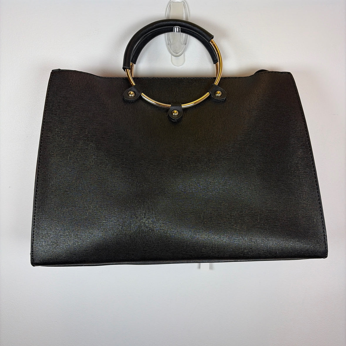 Pre-Owned La Terre Black Coated Canvas Handbag