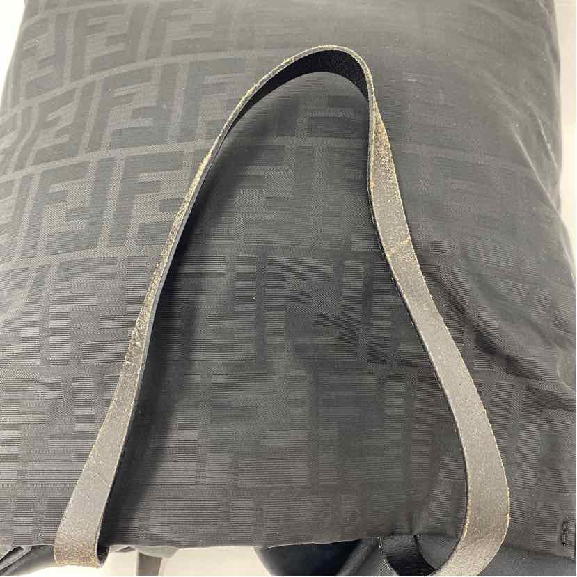 Pre-Owned Fendi Black Nylon Designer Handbag