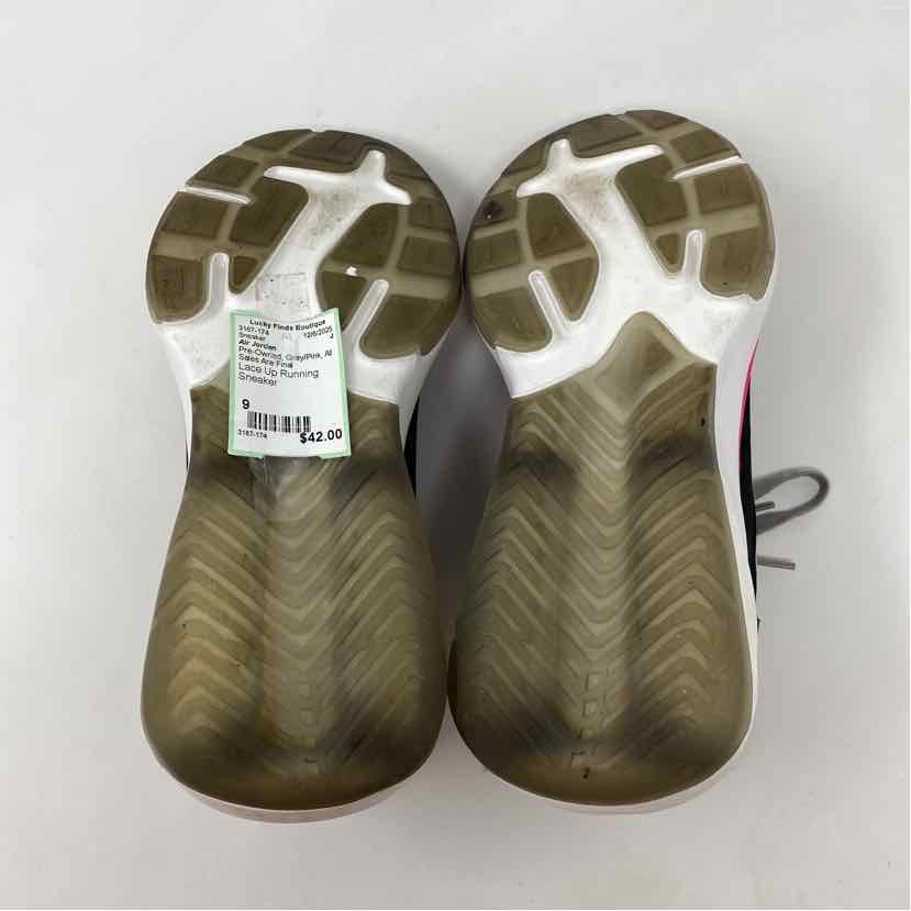 Pre-Owned Shoe Size 9 Air Jordan Grey/Pink Sneaker