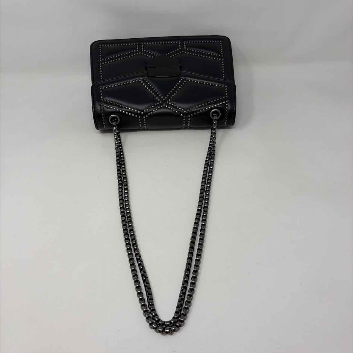 Pre-Owned Boutique Black Pleather Handbag
