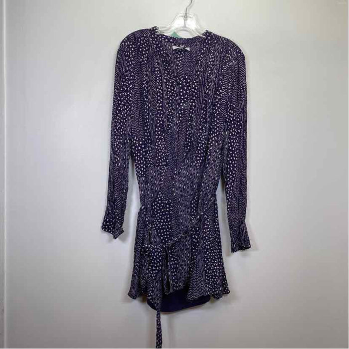 Pre-Owned Size 10/L Reiss Purple Casual Dress