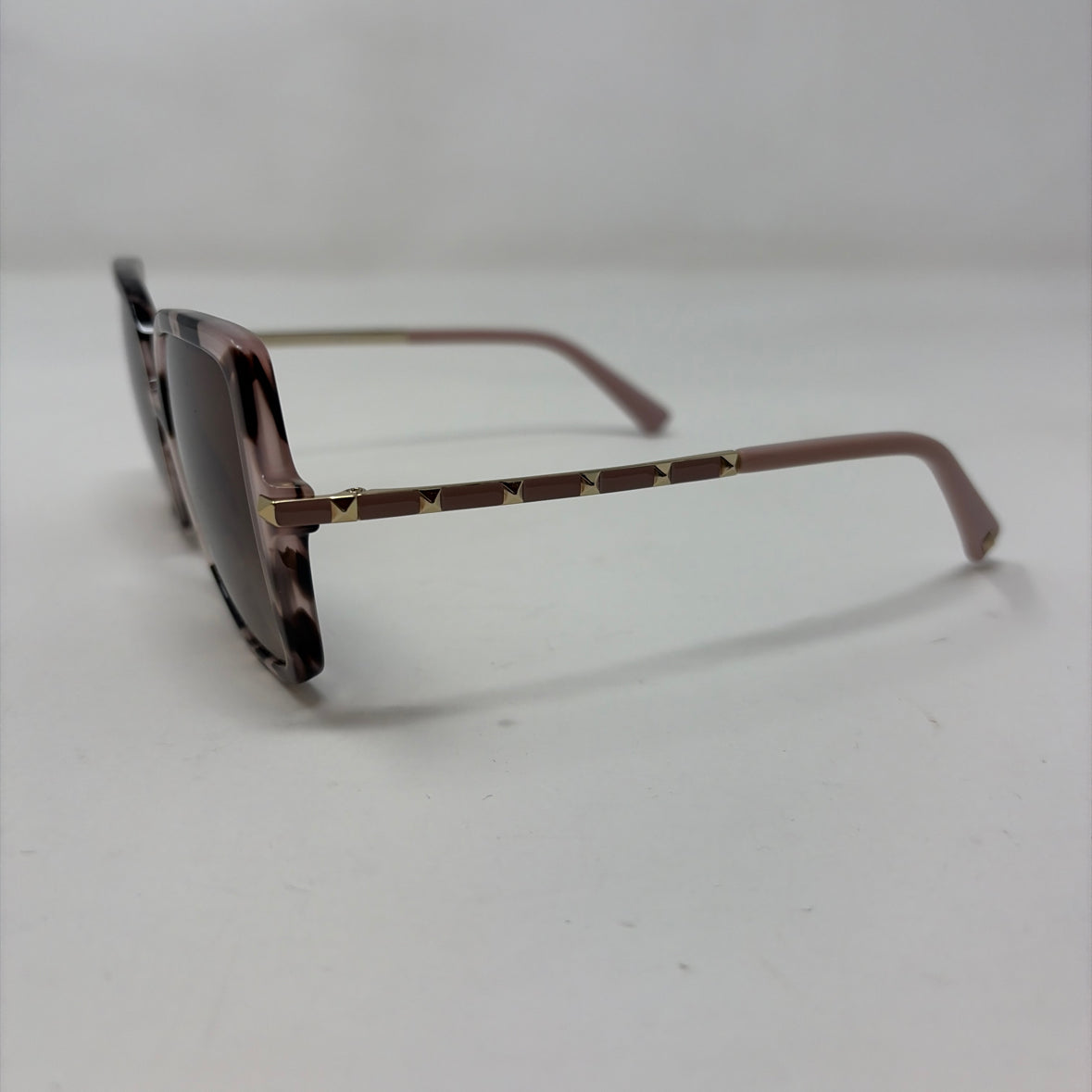 Pre-Owned Valentino Tortoise Acrylic Designer Sunglasses