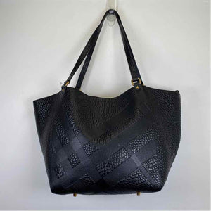 Pre-Owned Burberry Black Leather Designer Handbag