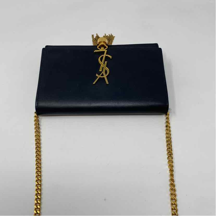 Pre-Owned Saint Laurent Black Leather Designer Handbag