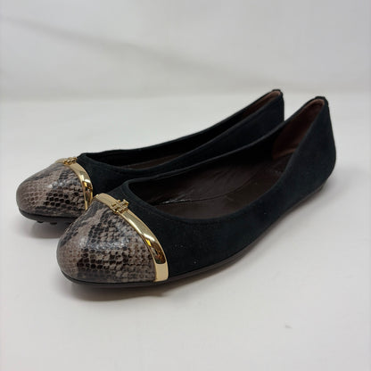 Pre-Owned Shoe Size 8.5 Tory Burch Black Flats