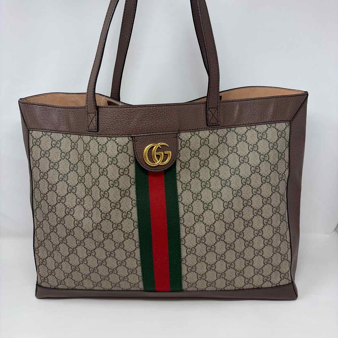 Pre-Owned Gucci Monogram Canvas Designer Handbag