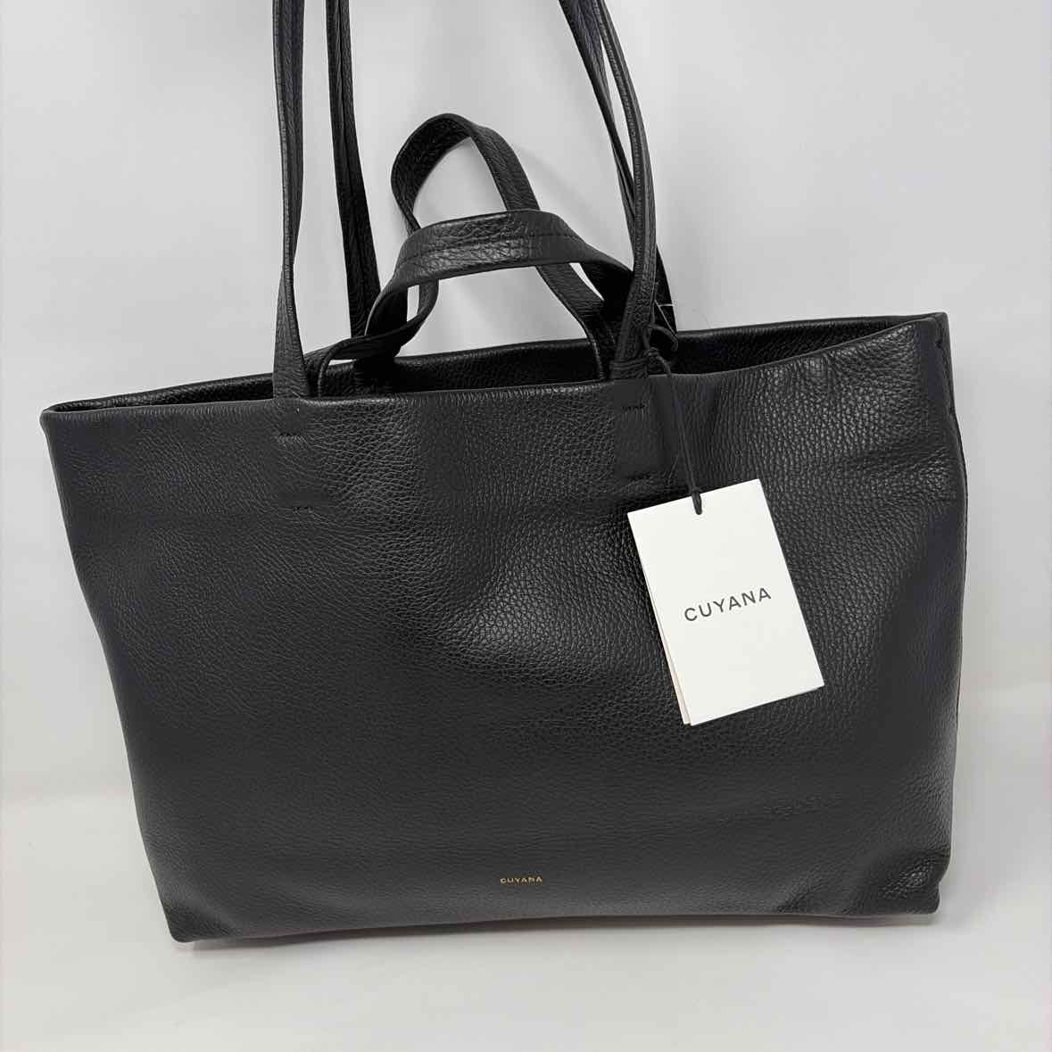 Pre-Owned Cuyana Black Leather Handbag