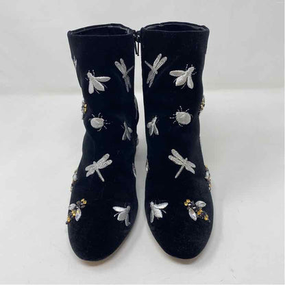 Pre-Owned Shoe Size 6 INC Black Multi Booties