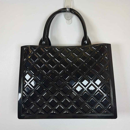 Pre-Owned Blush Kiss Black Patent Handbag