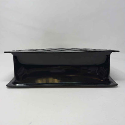 Pre-Owned Blush Kiss Black Patent Handbag