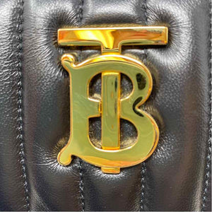 Pre-Owned Burberry Black Leather Designer Handbag