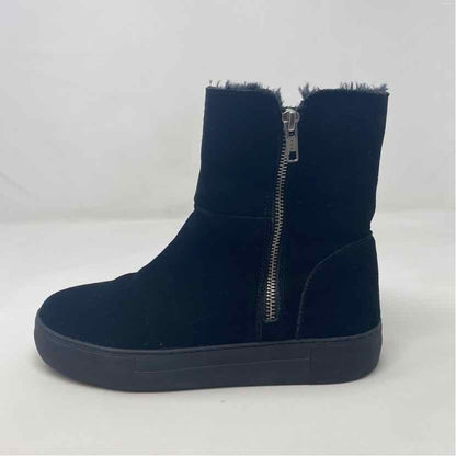 Pre-Owned Shoe Size 8 J Slides Black Booties