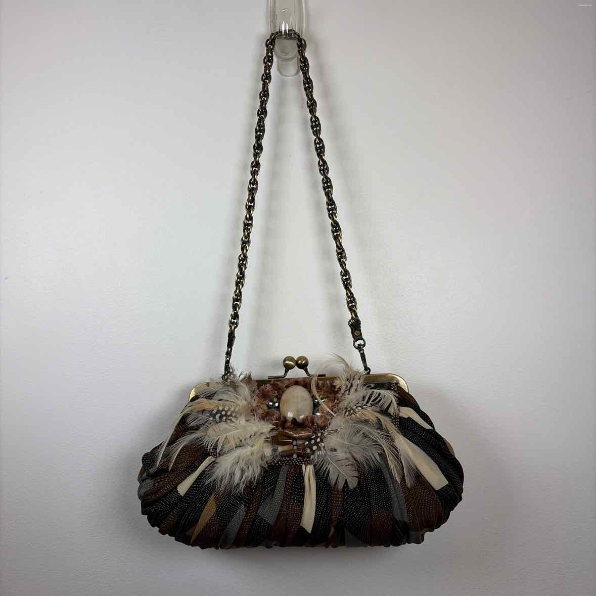Pre-Owned Mary Frances Brown Multi Multi Handbag