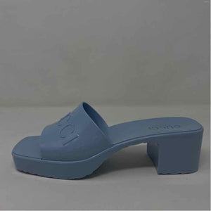 Pre-Owned Gucci Lt Blue Plastic Shoe Size 9.5 Designer Shoes