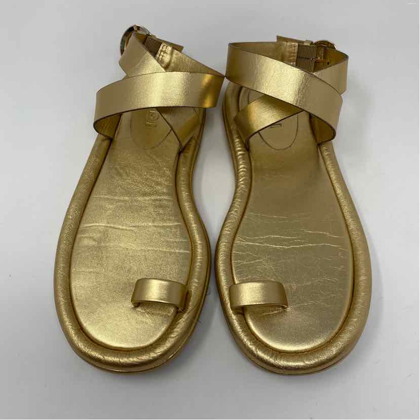 Pre-Owned Shoe Size 9.5 Tibi Gold Sandals