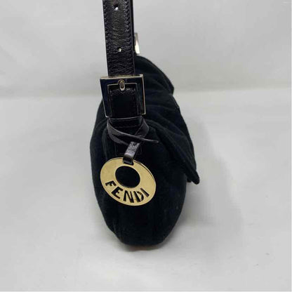 Pre-Owned Fendi Black Fabric Designer Handbag