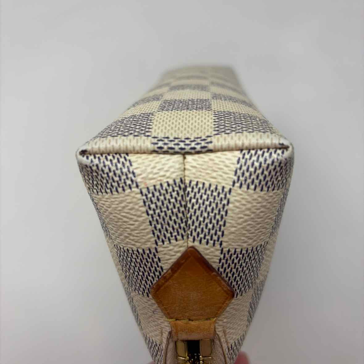 Pre-Owned Louis Vuitton Damier Azur Canvas Designer Handbag