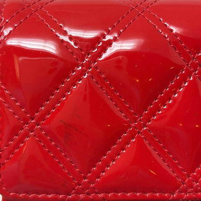 Pre-Owned Chanel Red Patent Designer Wallet