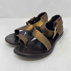 Pre-Owned Shoe Size 7 Donald J Pliner Gold Sandals