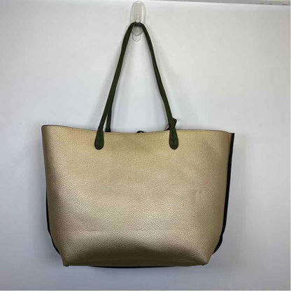 Boutique Olive/Gold faux leather Handbag