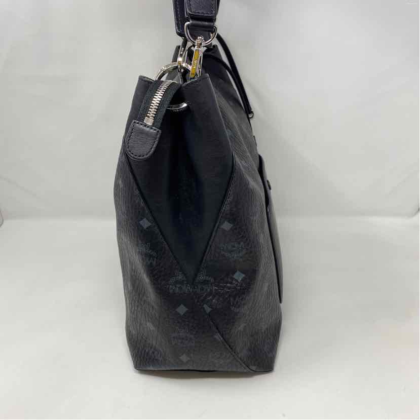 Pre-Owned MCM Black Leather Designer Handbag