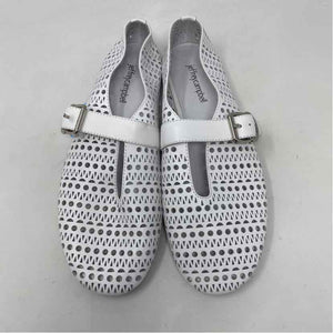 Pre-Owned Shoe Size 8 Jeffrey Campbell White Flats