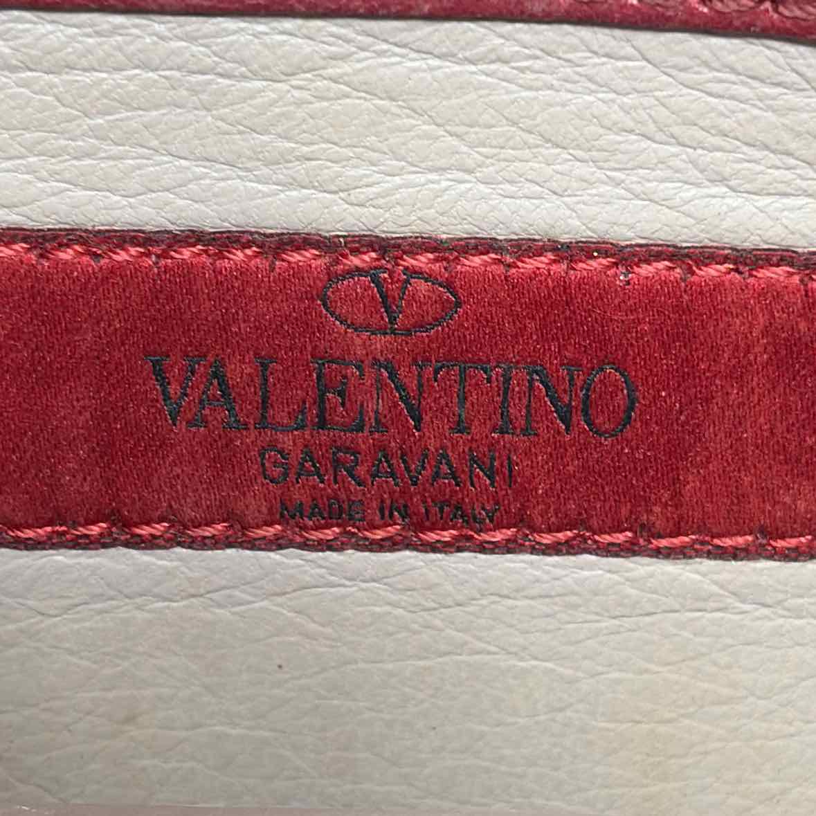 Pre-Owned Valentino Red Leather Designer Handbag