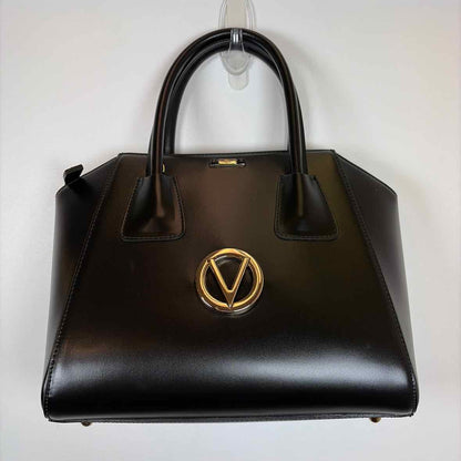 Pre-Owned Mario Valentino Black Leather Handbag