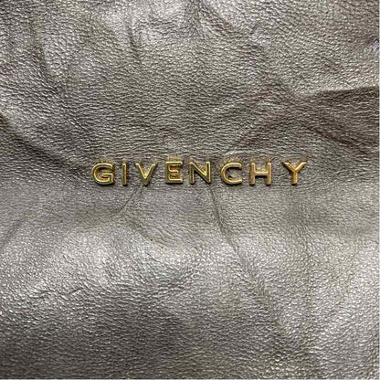 Pre-Owned Givenchy Grey Leather Designer Handbag