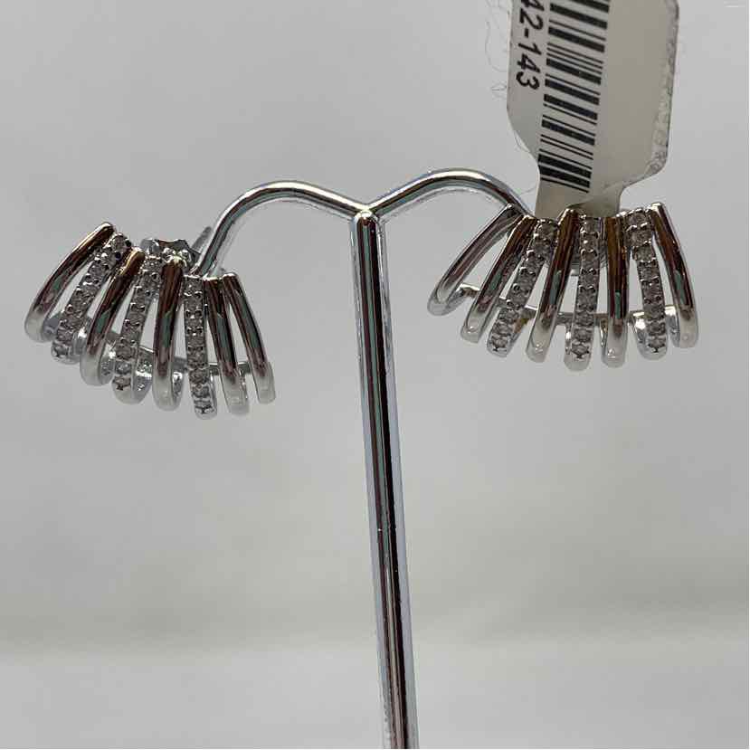 Silver Metal Earrings