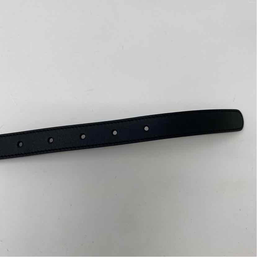 Pre-Owned Gucci Black Leather Designer Belt