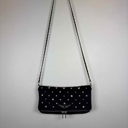 Pre-Owned Zadig&Voltaire Navy Velvet Handbag
