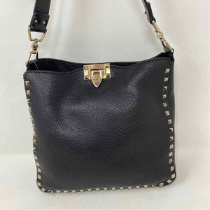 Pre-Owned Valentino Black Leather Designer Handbag